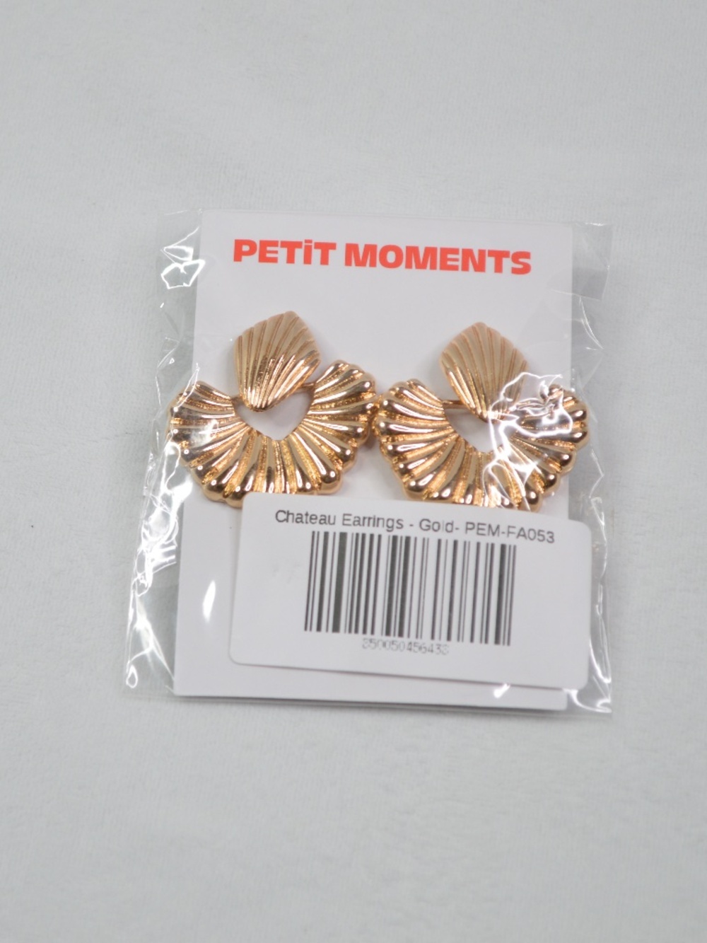Petit Moments Chateau Earrings - Shell Motif - Statement Earrings